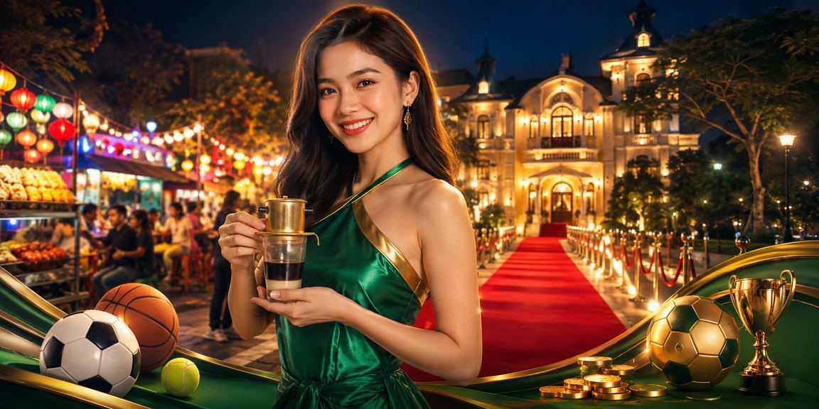 Không gian quán cà phê tại Đà Lạt với người chơi sử dụng nền tảng cá cược trên điện thoại